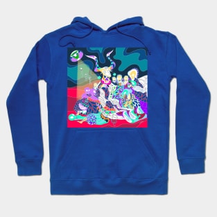 the demon the goat and the alien witches Hoodie